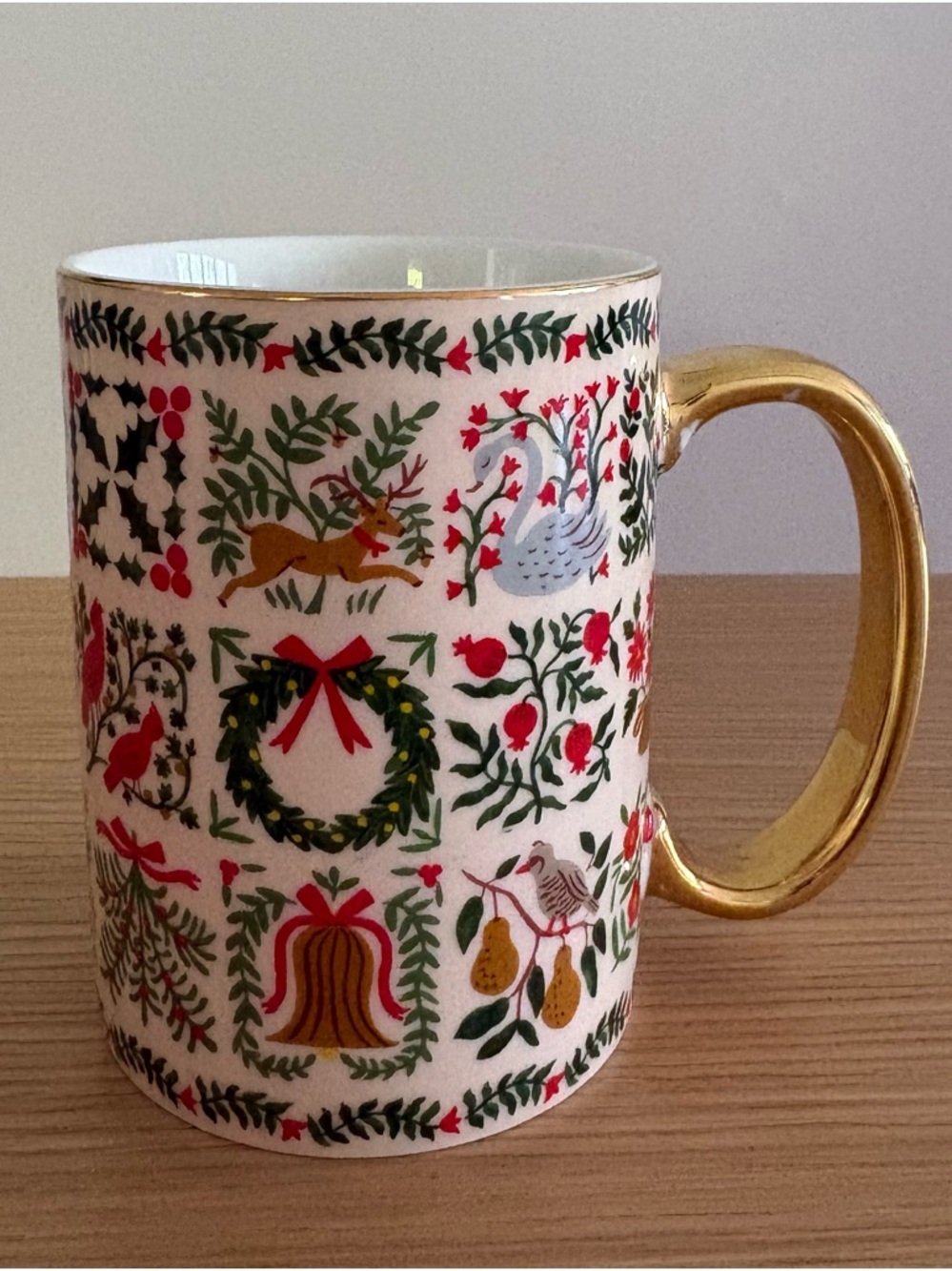 Rifle Paper Co. x Anthropologie Christmastide Holiday Porcelain Mug